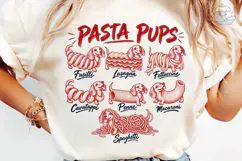 Pasta Pups PNG Sublimation Shirt Design Product Image 6