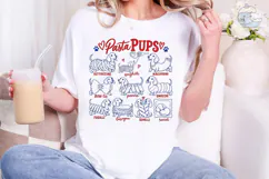 Pasta Pups Dachshund PNG Sublimation Des Product Image 4