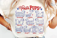 Pasta Pups Dachshund PNG Sublimation Des Product Image 6