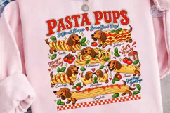 Pasta Pups Dog PNG Sublimation Design Product Image 3