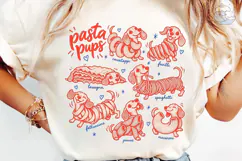 Pasta Pups Dogs PNG Sublimation Design Product Image 6