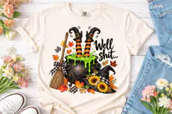 Well Shit Halloween PNG Sublimation Shir Product Image 2