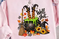 Well Shit Halloween PNG Sublimation Shir Product Image 3