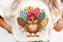 Cute Chicken Bow PNG Sublimation Design Product Image 6