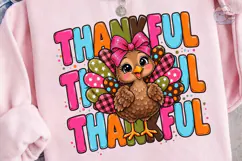 Thankful Turkey PNG Sublimation Design Product Image 3