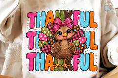 Thankful Turkey PNG Sublimation Design Product Image 4