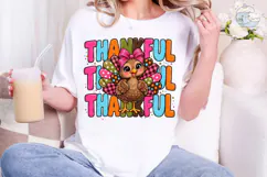 Thankful Turkey PNG Sublimation Design Product Image 5