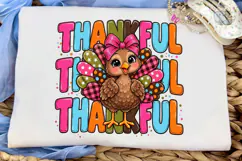 Thankful Turkey PNG Sublimation Design Product Image 6