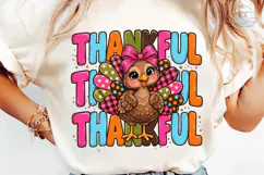 Thankful Turkey PNG Sublimation Design Product Image 1