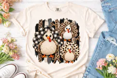 Farmyard Family Chickens PNG Sublimation Product Image 2