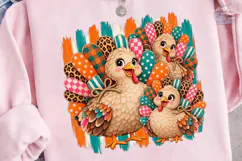 Cute Chickens Family PNG Shirt Design Product Image 3