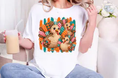 Cute Chickens Family PNG Shirt Design Product Image 5