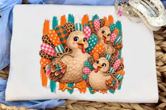 Cute Chickens Family PNG Shirt Design Product Image 6