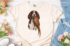 Hunting Dog with Pheasant PNG Sublimatio Product Image 2