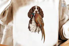 Hunting Dog with Pheasant PNG Sublimatio Product Image 4