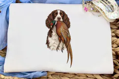 Hunting Dog with Pheasant PNG Sublimatio Product Image 6