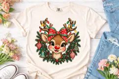 Festive Reindeer PNG Sublimation Design Product Image 2