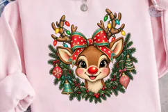 Festive Reindeer PNG Sublimation Design Product Image 3