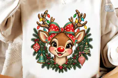 Festive Reindeer PNG Sublimation Design Product Image 4