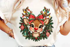 Festive Reindeer PNG Sublimation Design Product Image 6