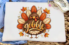 Gobble Turkey Fall PNG Sublimation Desig Product Image 5