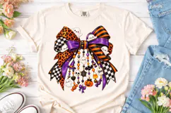 Halloween Bow Charm PNG Sublimation Desi Product Image 2