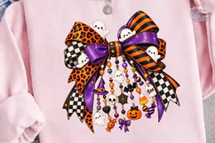 Halloween Bow Charm PNG Sublimation Desi Product Image 3