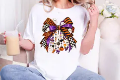 Halloween Bow Charm PNG Sublimation Desi Product Image 5