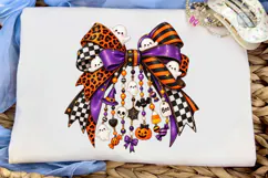 Halloween Bow Charm PNG Sublimation Desi Product Image 6