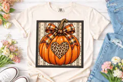 Fall Pumpkin Heart PNG Sublimation Desig Product Image 2