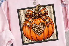 Fall Pumpkin Heart PNG Sublimation Desig Product Image 3