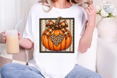 Fall Pumpkin Heart PNG Sublimation Desig Product Image 1