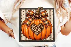 Fall Pumpkin Heart PNG Sublimation Desig Product Image 6