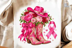 Cowboy Boots Flowers PNG Sublimation Des Product Image 4