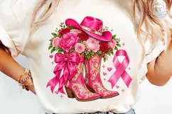 Cowboy Boots Flowers PNG Sublimation Des Product Image 6