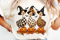 Halloween Witch Duck PNG Sublimation Des Product Image 1