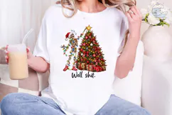 Skeleton Christmas PNG Sublimation Desig Product Image 4