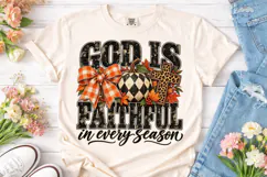 God is Faithful Autumn PNG Sublimation D Product Image 2