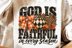 God is Faithful Autumn PNG Sublimation D Product Image 4