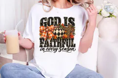 God is Faithful Autumn PNG Sublimation D Product Image 1