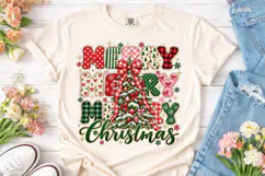 Merry Christmas PNG Sublimation Shirt De Product Image 1