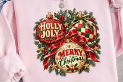 Holly Jolly Merry Christmas PNG Sublimat Product Image 2