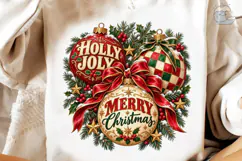 Holly Jolly Merry Christmas PNG Sublimat Product Image 3