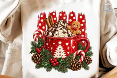 Christmas Hot Cocoa PNG Sublimation Desi Product Image 4