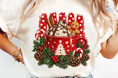 Christmas Hot Cocoa PNG Sublimation Desi Product Image 6
