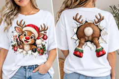 Trending Christmas Front & Back PNG, Reindeer PNG Product Image 2