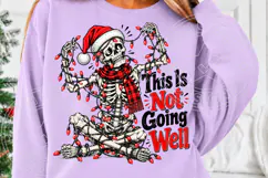 Trending Christmas PNG,Christmas Skeleton PNG Product Image 5