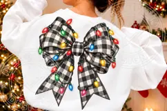 Trending Christmas PNG, Lights Bow PNG Product Image 2