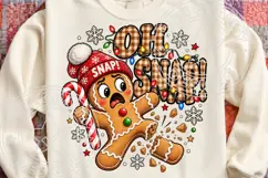 Trending Christmas PNG, Oh Snap Gingerbread Png Product Image 1