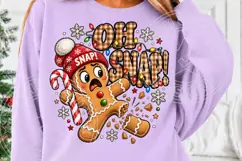 Trending Christmas PNG, Oh Snap Gingerbread Png Product Image 5